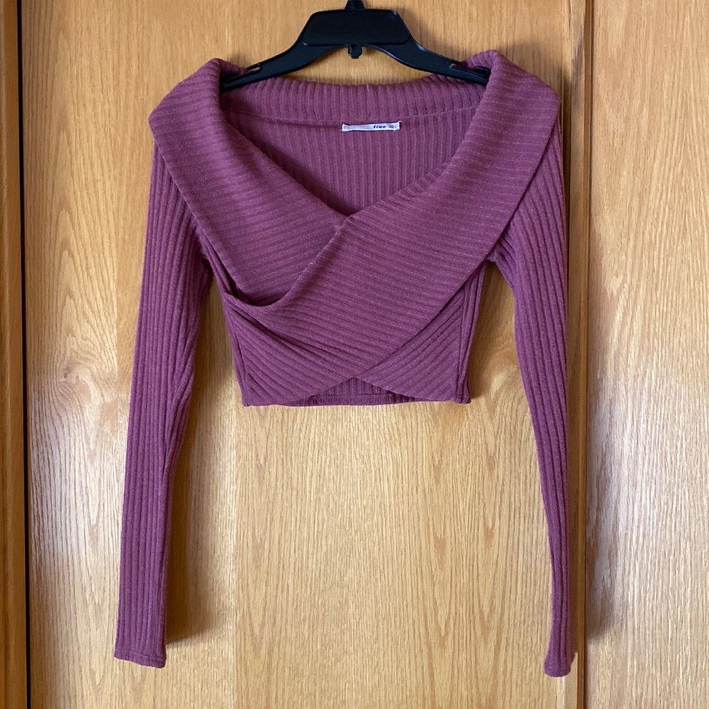 Aritzia Sweater Crop Top